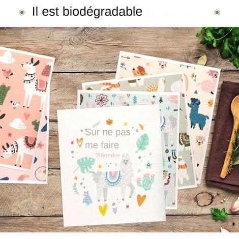 Köksdukar - Absorberande köksdukar - Set med 6 svampar