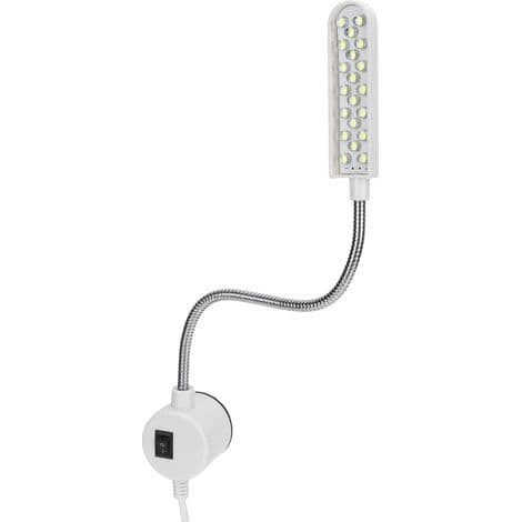 20-LED symaskin arbeidslys, fleksibelt, energibesparende, 110-250V AC EU