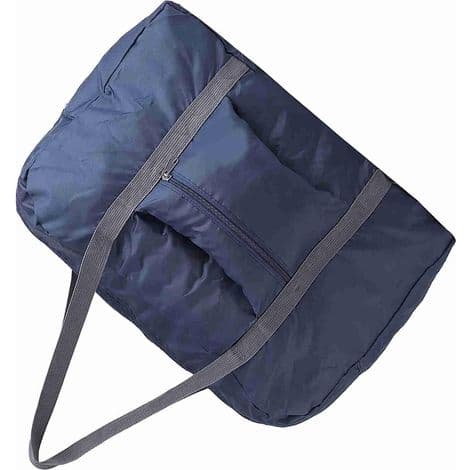 Vikbar reseväska i nylon och polyester för resväska, 48 x 15 x 32 cm, himmelsblå