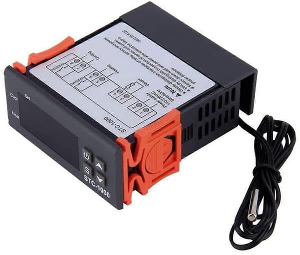 STC-1000 220V Allsidig Termostat Temperaturkontroller Kalibrering Fahrenheit & Centigrade Display + Sensor Probe