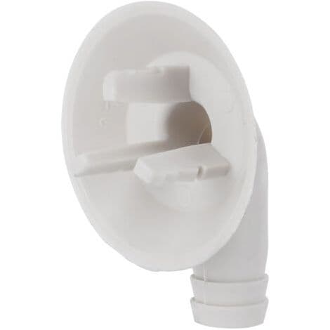 Dräneringsmunstycke för bärbar luftkonditionering. PP-material. 26 mm anslutning. Effektiv dränering av kondensvatten.