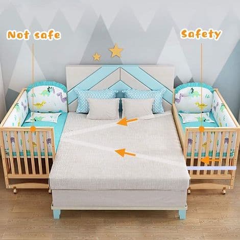 Stropp for babyseng - Feste til ekstraseng - Stropp for sengebunn - 2,5 cm × 6 m - Festestropp for barneseng - Stropp for sengebunn for ekstraseng