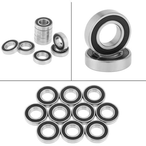 10 kuulalaakeria 6901-2RS 12x24x6mm kumitiivisteillä