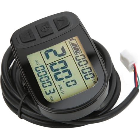 LCD5 Elcykelcomputer til 72V Elcykler med SM-stik - Cykelkonverteringsdisplay
