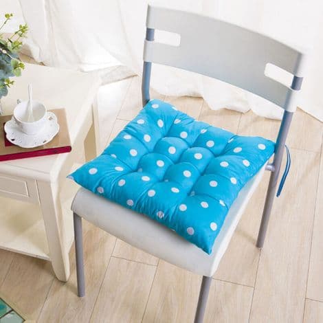Himmelblå utendørspute 40x40 cm - Elastisk skum, vannavstøtende polyesterstoff - ULISEM