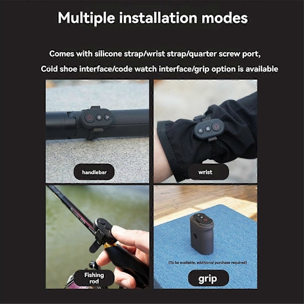 Fjärrkontroll för Insta360 X4 X3 X2 Ace Pro 2 GoPro 13 Bluetooth Smart Fotografering Utlösare