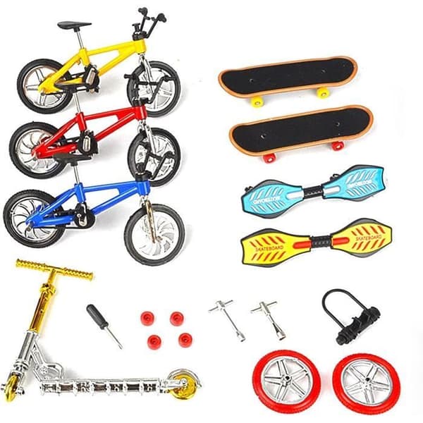 Legetøj - Finger Skateboard - Pædagogisk Legetøj - Sæt med ramper - Til børn i alderen 3 til 15 år
