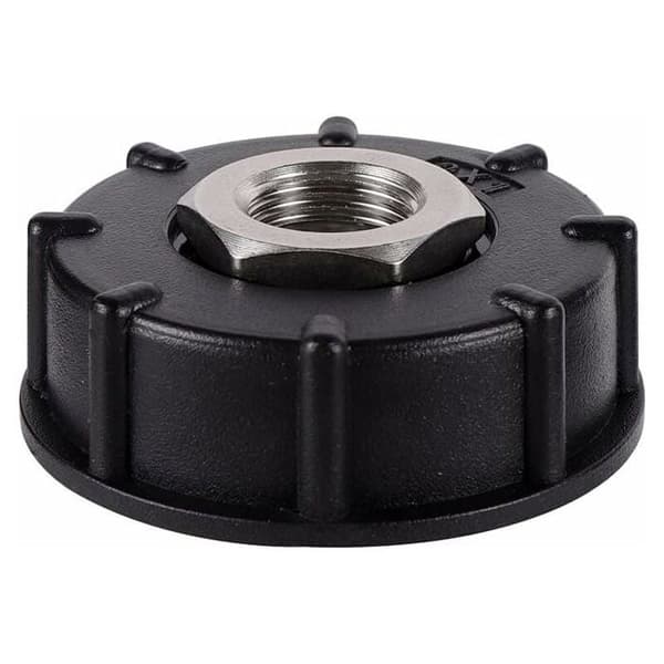 IBC S60X6 vanntankadapter, grovgjenger, rørkobling i rustfritt stål, 3/4\" innvendig gjenge.