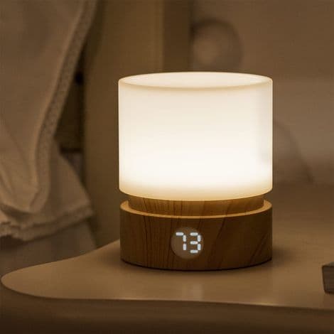 LED nattbordslampe med timer og berøringskontroll