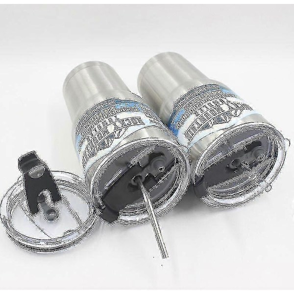 3-pack 30oz Mugglock Bilmugg Is Master Mugglock Mjölkmugg Sugrörstätning Flip Lock Svart