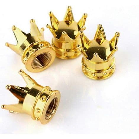Bildäcksskydd av kronmodell (guld)