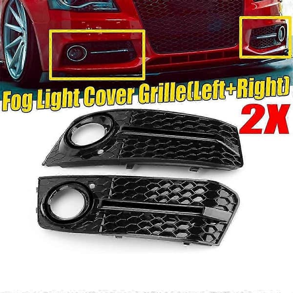 Bil Tåkelys Mesh Grilldeksel For A4 B8 2009-2011 Tåkelys Hycomb Grilldeksel-Yogu