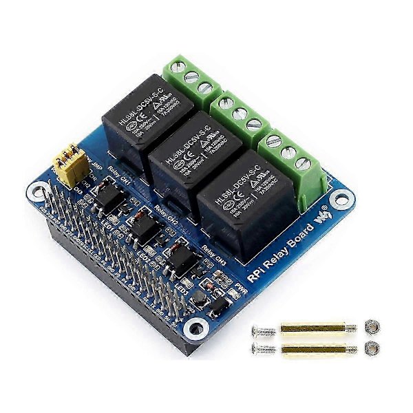 5V 3-Kanals Relämodul Expansionskort Breakout Shield HAT Kit för RPI Zero 2 W WH 2W 3 bs