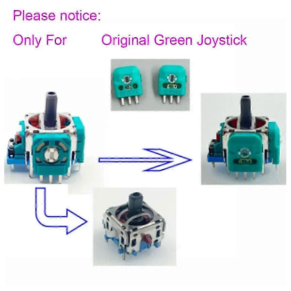 För Kontroller Switch Hall Ersättning Hall Analog Joystick Potentiometer Sensor Modul Axel Resist