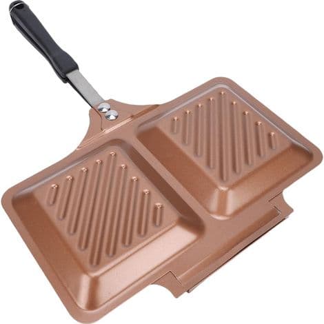 Jern Grill Sandwich Press vaffeljern grill til campingovne