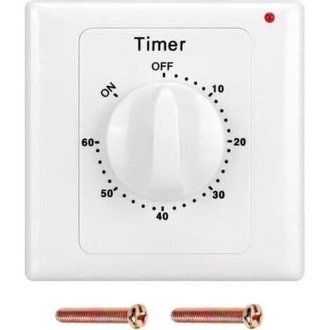 Nedtellingstimer: 60-minutters tidsbryter for lys med timer, vannbestandig, for graving av hull