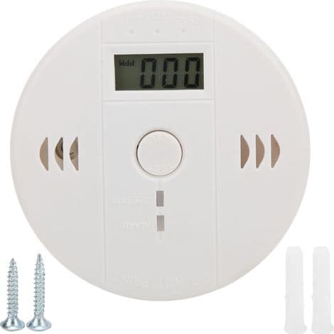 – 20.000 PPM Kuliltealarm – LED-display – Højresistent ABS-materiale – Til lukkede og industrielle rum – 20.000 PPM