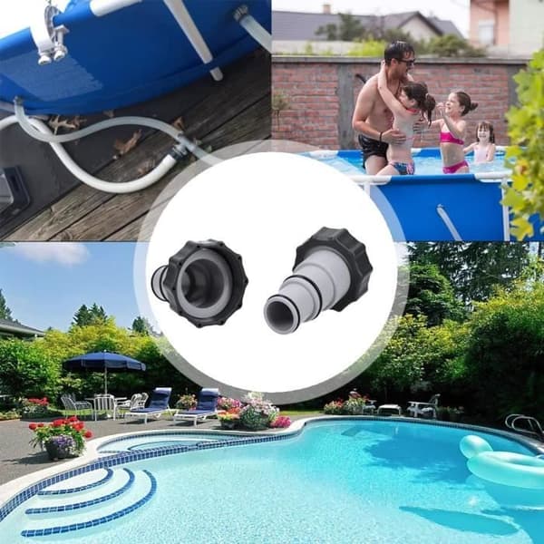 Intex Pooladapter A, 2 STK, Poolslangeadapter A, Adapter A til Intex Pools, Intex Erstatningsslangeadapter
