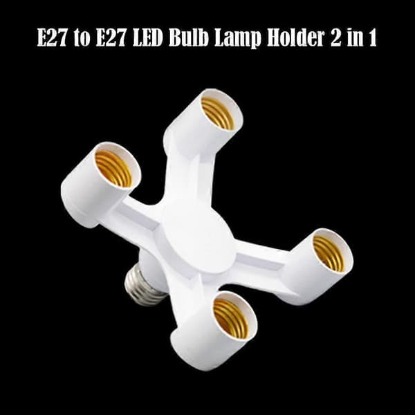 E27 Til E27 LED Pære Lampeholder 2 I 1/3 I 1/4 I 1/5 I 1 E27 Sokkel