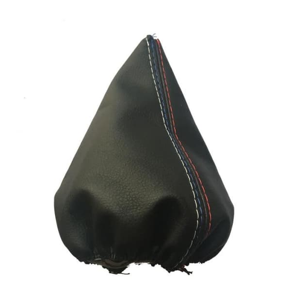 Svart läderhandbromsdamask för BMW 3-serie, E36, E46, M3, växelspak