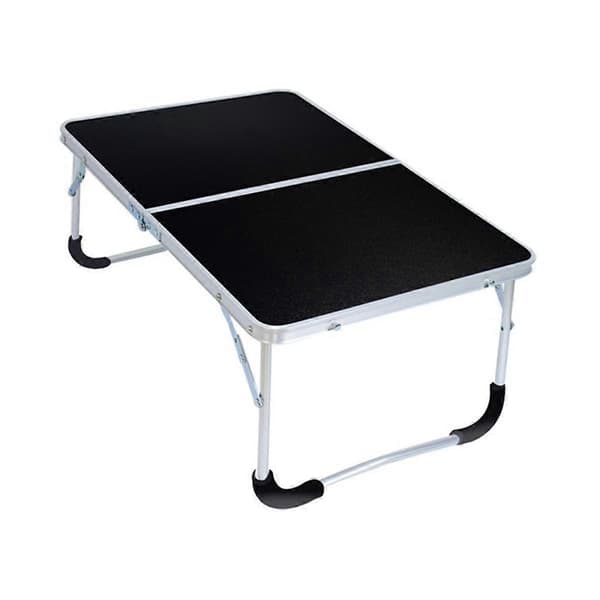 Bärbart Multifunktionellt Bärbart Picknickställ Laptopbord för Utomhuscamping Svart