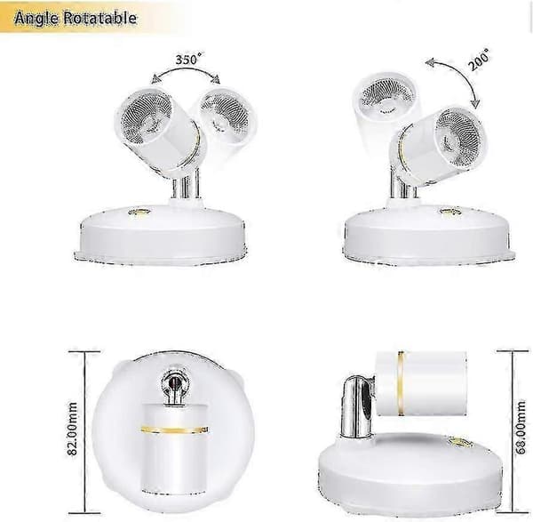 Trådløse Spotlys Batteridrevne Bildelys Mini Accent Lys Innendørs Dimmbare Led Spotlight