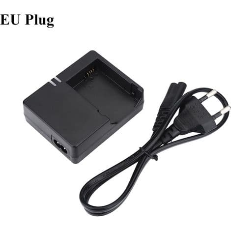 Lader kompatibel med Canon LP-E8 for EOS 550D, 600D, 650D, 700D speilreflekskamera – EU-plugg, hurtiglading, CE-sertifisert