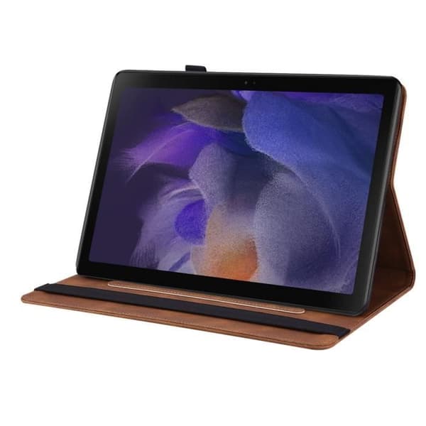 Surfplattefodral - NOBRAND - Samsung Galaxy Tab A9 PLUS 11\" - TPU och PU-läder - Brun - Optimalt skydd