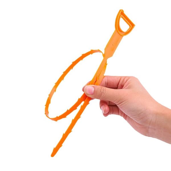 Avloppsrensare för hårtvättställ och avlopp - 52cm 2-pack
