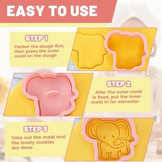 Dyre kageforme (8-dele sæt) – 3D plastikform til kage/fondant/smørkager