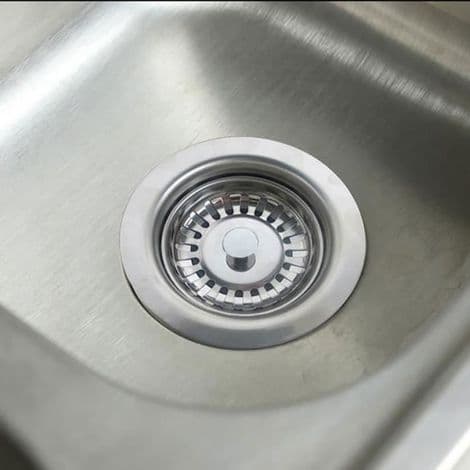 (Sølv) Vaskesiler - Rustfritt stål - Pakke med 2 - Diameter 80mm - Tykkelse 0.5mm - Sølv