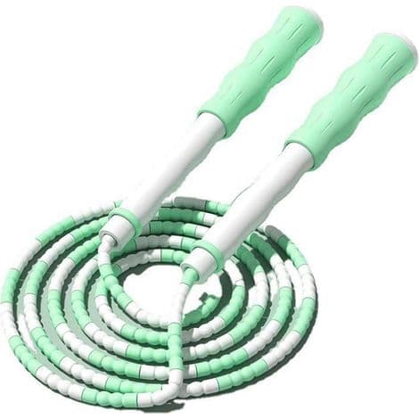 Hopprep, justerbart segmenterat hopprep, flexibelt och pärlat hopprep i PP-plast för träning