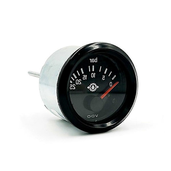 0-25bar 24V VDO Oljetrycksmätare 52mm Dieselgenerator Delar