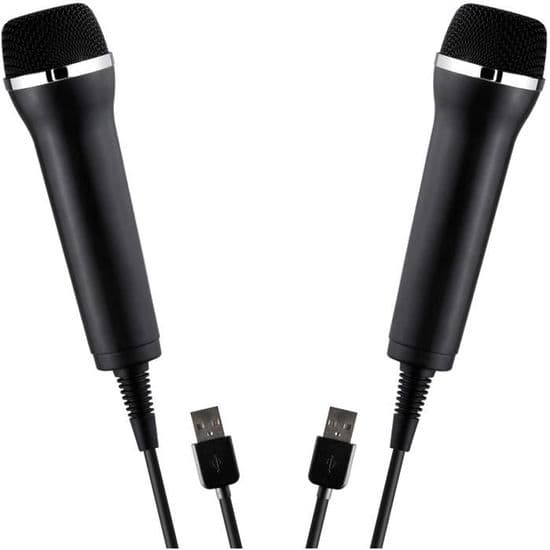 SK 2-pack USB-mikrofon för Playstation PS5 PS4 PS3 / Xbox One/Nintendo Wii U Switch/PC // Universal USB-mikrofon för karaoke