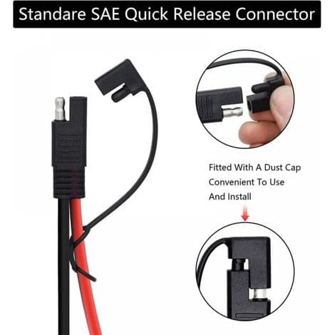 Fotovoltaisk solcelleforbindelse til SAE 10 AWG PV-kabel til solpaneler og batterioplader (fotovoltaisk solcelle-SAE-forbindelse)