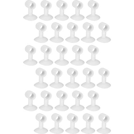 30 silikondörrstoppar, antikollision, tysta, sugkopp, stötdämpare
