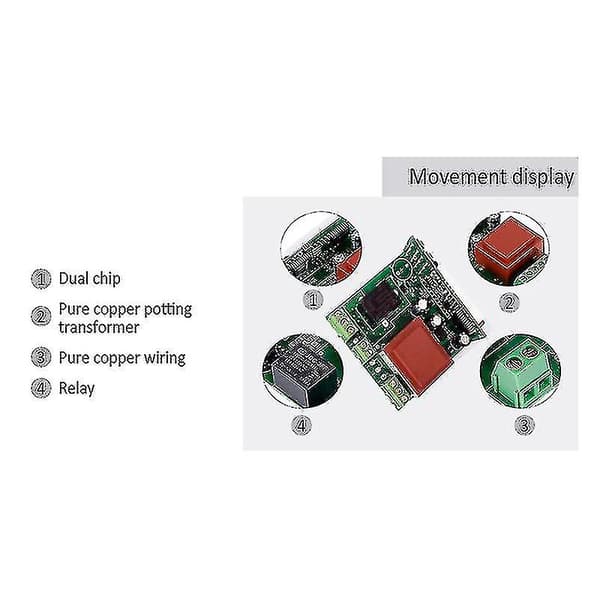 Digital temperaturkontroller -99-400 grader Pt100 M8 probe termoelementsensor innebygd termostat