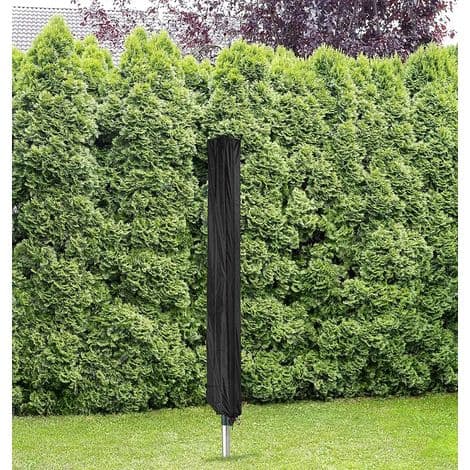 Beskyttelsesovertræk til roterende tørrestativ - Sort - 16 x 16 x 180 cm