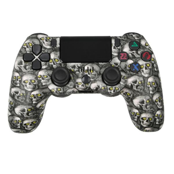 Trådlös handkontroll för PS4/Pro/PS3/Slim/PC/Steam, Bluetooth-handkontroll, Joystick, Stöder 6-Axis, Vibration, Touch Click