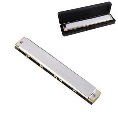 C munnspill med etui, 28-hulls munnspill for voksne og barn
