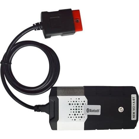 Delphi DS150E OBD2 Bluetooth VCI Bildiagnosetester, Kjøretøyskanner, Komplett TCS CDP-pakke, Trådløst Bilgrensesnitt