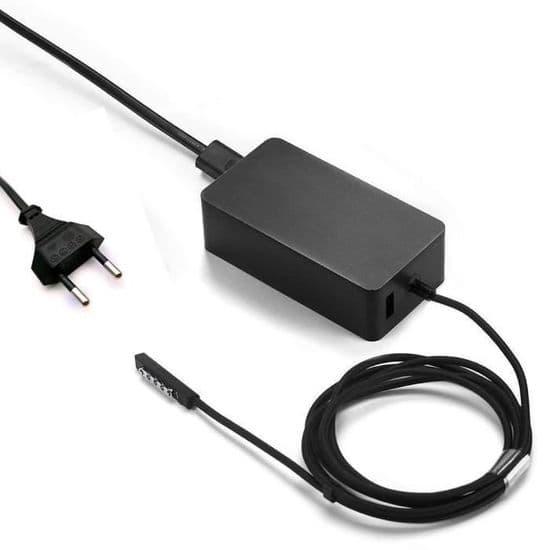 Surface Pro 2-lader, AUKEH 48W 12V 3.6A strømadapter for Microsoft Surface RT-2, Surface Pro 1 og Surface Pro 2 (1536)