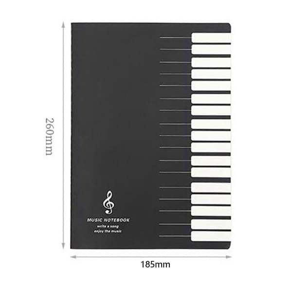 Højkvalitets 3x Fem Linjer Musiknoder Notesbog Musik Tab Staff Nodesystem Notesbog