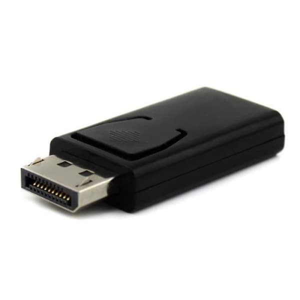 DisplayPort uros–HDMI naaras -sovitin, musta