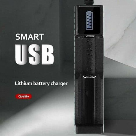 PC universell batterilader, smart batterilader, mini multifunksjonell oppladbar batterilader