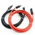 Solcelleforlængerkabel med MC4-stik, rød + sort par, 10AWG, 3 meter / 10 fod