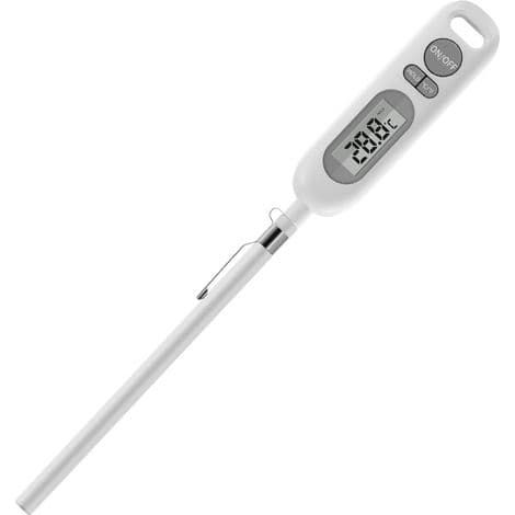 Elektronisk grilltermometer, matsikkert, vanntett, med integrert magnet (-50 til 300 °C)