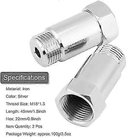 Automotive Syresensor Packningsadapter Syresensor Packningsförlängare Adapter (silver) (2st)