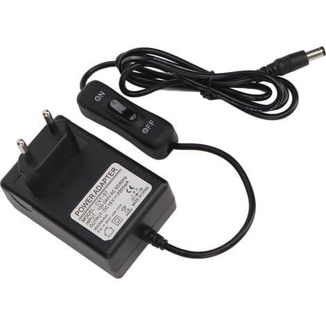 15V 2000mA strømadapter for varmetrådskutter, solid metall- og plastkontrollkabel, 100-240V EU-plugg, maks effekt 30W
