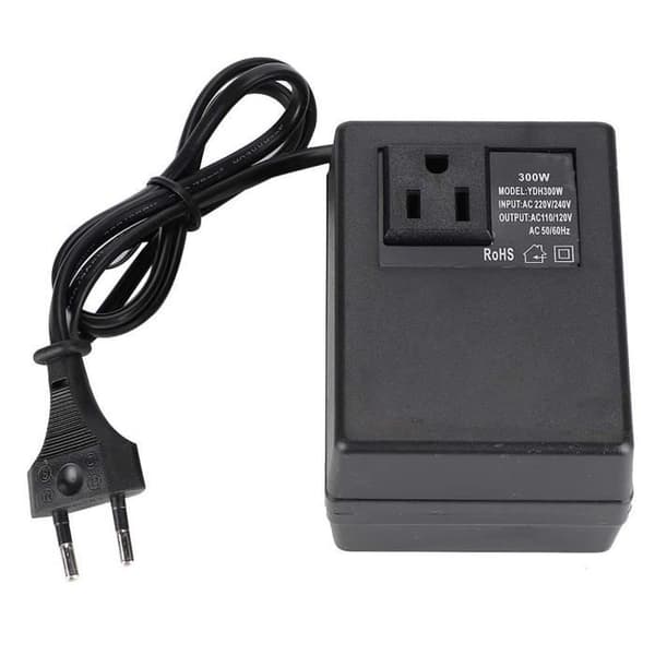Spenningsomformer - 300W - AC 220V til 110V - EU-adapter - Kompakt og lett